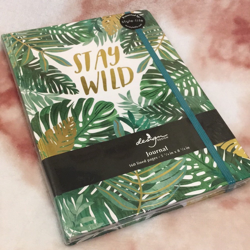 Stay Wild Tropical Journal Notebook 160 lined NWT - Picture 2 of 8